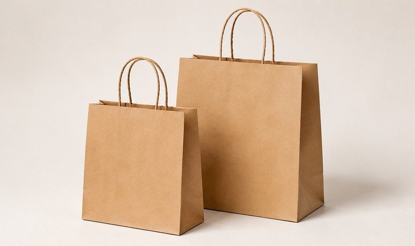 Retail carry paper bags